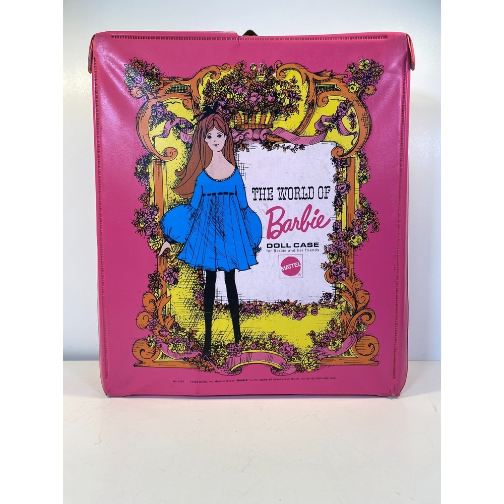 The World of Barbie & Friends Doll Case #1002 Pink Vintage 1968 Mattel USA Made